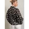 Women's Leopard Heart Printed Button Down Top - ee:some - 2 of 4