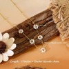Necklaces for Women, Daisy Choker, Y - Shaped , Gold Heart Necklace, White Baroque for Wedding or Birthday Gifts. - 3 of 4