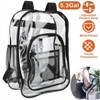 Wikineon Large Transparent School Bag: Spacious, See-Through Design for Easy Organization, Ideal for Students with Clear Item Visibility - 3 of 4