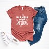 Simply Sage Market Don't Go With My Outfit Smiley Face Short Sleeve Tee - 3 of 4