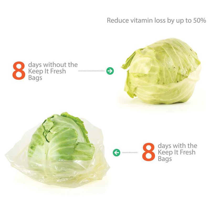Kitchen + Home Keep it Fresh Produce Freshness Green Bags, 4 of 7