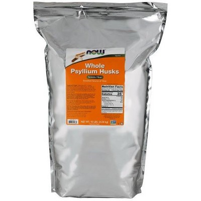 Psyllium Husk Whole by Now Foods  -  10 lb Bulk