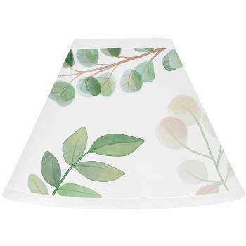 Sweet Jojo Designs Girl Empire Lamp Shade 4in.x7in.x10in. Botanical Green and White