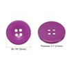 Unique Bargains Resin Craft DIY Round Flat 4-Hole Replacement Sewing Buttons 10 Pcs - 2 of 4