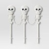 21" Skeletons Fence Stakes Halloween Decorative Prop Off-White - Hyde and EEK! Boutique™ - 3 of 3