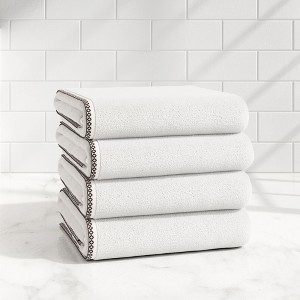 Boho Border Cotton Quick-Dry Towel Set - Great Bay Home - 1 of 4