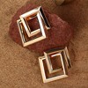 SOHI Women's Gold Geometric Drop Earrings - 2 of 3