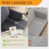 Gerrico 89" 3 Seater Sofa Couch with Deep Seats, Upholstered Sofa with Armrests, Comfy Couches for Living Room, Apartment and Office - 2 of 4