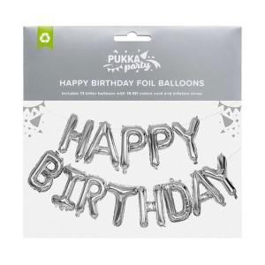 Pukka Party Happy Birthday Air Filled Balloon Garland - 1 of 4
