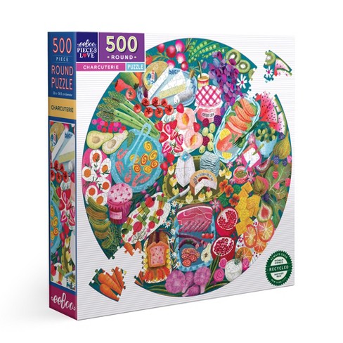 eeBoo Piece & Love: Charcuterie Round Puzzle, 500 Pieces - image 1 of 4