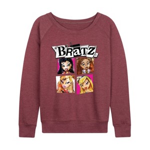 Women's - Bratz - Original Dolls Cartoon Drawing Lightweight French Terry Slouchy - 1 of 4