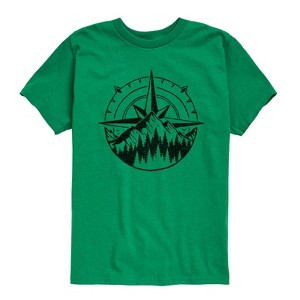 Boys' - Instant Message - Compass Nature Scene Short Sleeve Graphic T-Shirt - 1 of 4
