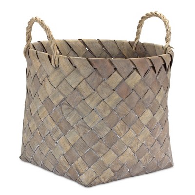 Melrose Natural Wicker Basket Set of 3
