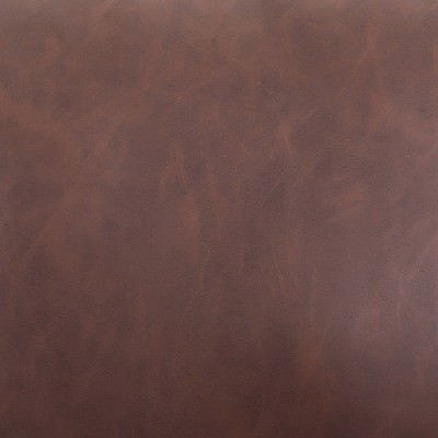 Brown Faux Leather Tufted Sofa with Removable Cushions