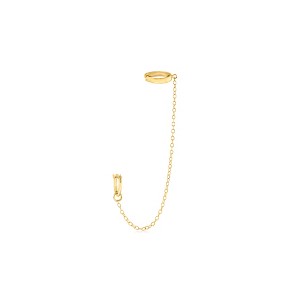 Pure Collection by Ross-Simons 14kt Yellow Gold Single Hoop and Cuff Earring - 1 of 4