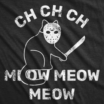 Мужские футболки Crazy Dog T-Shirts, Inc. Mens Funny T Shirts Ch-Ch Meow Meow Sarcastic Killer Cat Halloween Tee for Men - Crazy Dog Men's T Shirt For Halloween Season Black XXL — фото 2