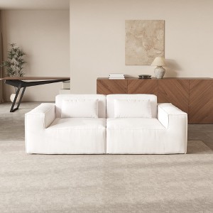 WJShome Modular Sectional Sofa Couch,82.62" Cloud Sofa,Minimalist LoveSofa Wide Deep Seat Convertible Couches for Living Room, Office - 1 of 4