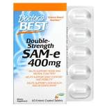 Doctor's Best SAM-e, Double Strength (Disulfate Tosylate), 400 mg, 60 Enteric Coated Tablets