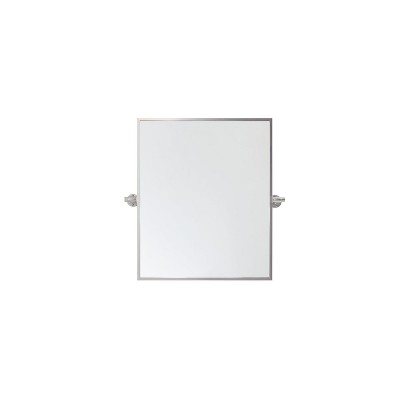 Elegant Lighting Rectangle pivot mirror 24x20 inch in silver