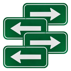Unique Bargains Aluminum Reflective Outdoor Garden Arrow Signs 1 Pc - 1 of 4