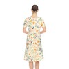 Women's Floral Short Sleeve Knee Length Dress - 3 of 4