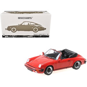 1983 Porsche 911 Carrera Cabriolet 3.2 Red 1/18 Diecast Model Car by Minichamps - 1 of 3