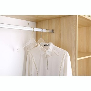 YBM Home Quality Acrylic Clear Clothes Hanger, 12-Pack - 1 of 4