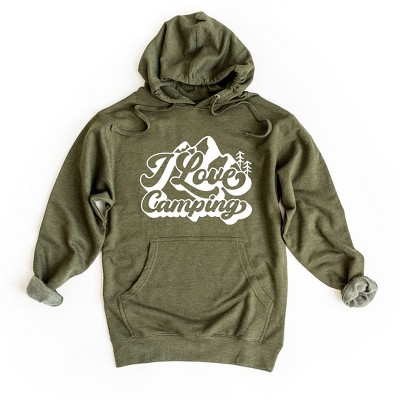 Simply Sage Market Women's Graphic Hoodie Happy Camper I Love Camping