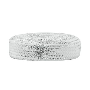 INSPIRE CHIC Plaid Contrast Color Metallic Extra Flat Shoe Laces for Sneakers 2 Pairs - 1 of 3