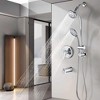 Rainworth Drill-Free Stainless Steel Slide Bar Combo Rain Showerhead 7-Setting Hand, (Rough-in Valve Included) - image 4 of 4