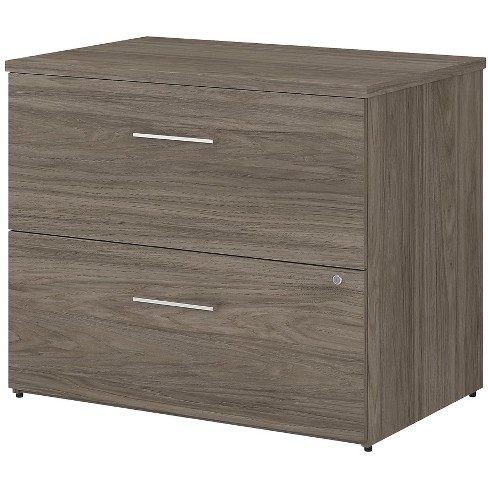 Bush Business Furniture 2 Drawer Lateral File Cabinet Locking Letter Legal Modern Hickory Off136mhsu Target