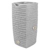 Good Ideas Impressions Riverwalk 50 Gallon Faux Slate Surface Dual Spigot Rain Barrel with 2 Brass Spigots and Screen, Light Granite (3 Pack) - 2 of 4