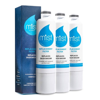 Mist DA29-00020B Compatible with Samsung DA29-00020B, DA29-00020A, HAF-CIN/EXP, Refrigerator Water Filter (3pk)