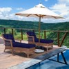 Aoodor 76" x 22" x 5.1" Polyester Tufted Chaise Lounge Cushion, Water-Resistant & Fade-Resistant Cushion for Outdoor Wicker Chaise Lounge Use, 2 Pack - 2 of 4