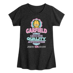 Girls' - Garfield - Genuine Attitude Fitted Short Sleeve Graphic T-Shirt - 1 of 4