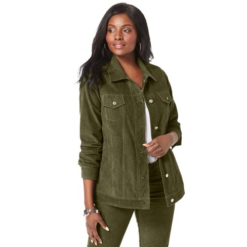 Green corduroy outlet blazer womens