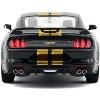 2018 Ford Mustang GT 5.0 Black with Gold Stripes and Graphics "Midnight Eclipse" Series 1/24 Diecast Model Car by Motormax - 4 of 4
