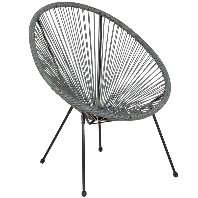 Flash Furniture Valencia Oval Comfort Series Take Ten Papasan Lounge Chair, 1 of 12