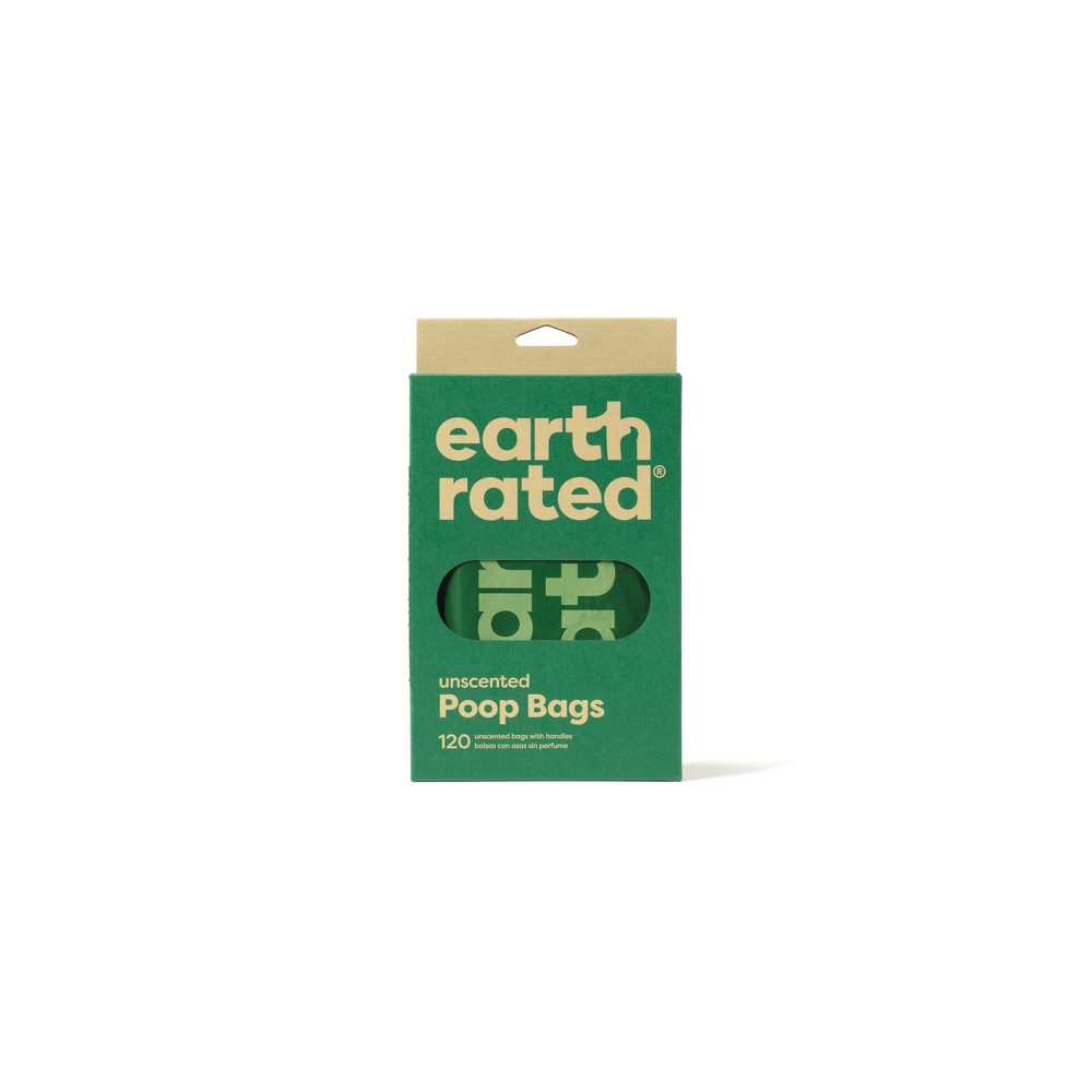 Earth Rated Unscented Handle Dog Waste Disposal Bags - 120ct