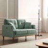 NicBex Modern Waterproof Fabric Loveseat Sofa with 2 Back Pillows & USB Port,Button Tufted Design,2-Seater Couch for Living Room - 2 of 4