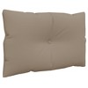 vidaXL Pallet Cushions 2 pcs Taupe Fabric - 4 of 4