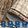 COZONY Modern Plaid Washable Low Pile Non Slip Geometric Area Rug for Living Room Bedroom Dining Room Home Office - 3 of 4