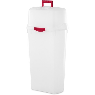 Holiday Living Small 5-Gallons (20-Quart) Green and Red Heavy Duty Tote  with Standard Snap Lid in the Plastic Storage Containers department at