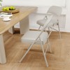 Folding Chairs with Padded Cushions, Portable Leather Upholstered Chair, Hold Up to 350 LBS, for Home, Office, Indoor & Outdoor Events - 2 of 4
