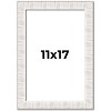 PosterPalooza | Sculpted White Picture Frame - UV Acrylic, Foam Board Backing, Hanging Hardware - 2 of 4