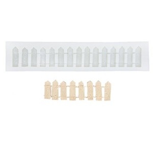 O'Creme Picket Fence Silicone Fondant Mold - 6" x 3" - White - 1 of 2