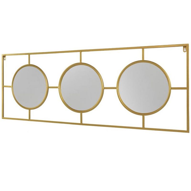 15.5"x43.5" Eclectic Styling Metal Beaded Wall Mirror with Contemporary Design for Bedroom,Liveroom & Entryway-The Pop Home, 5 of 10