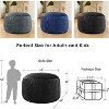 Inhand Bean Bag Chairs for Adults - Memory Foam Furniture BeanBag Chair with Soft Fiber Cover - Round Fluffy Couch for Living Room - 3 of 4