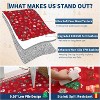 TackView Christmas Rug, Non Slip Washable Rugs for Living Room Christmas Tree Santa Claus Foldable Floor Mat for Hallway Entryway - 4 of 4