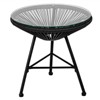 Tangkula 3 PCS Patio Furniture Set Outdoor PE Chairs & Table Set for Yard Poolside Garden Turquoise/Black - 4 of 4